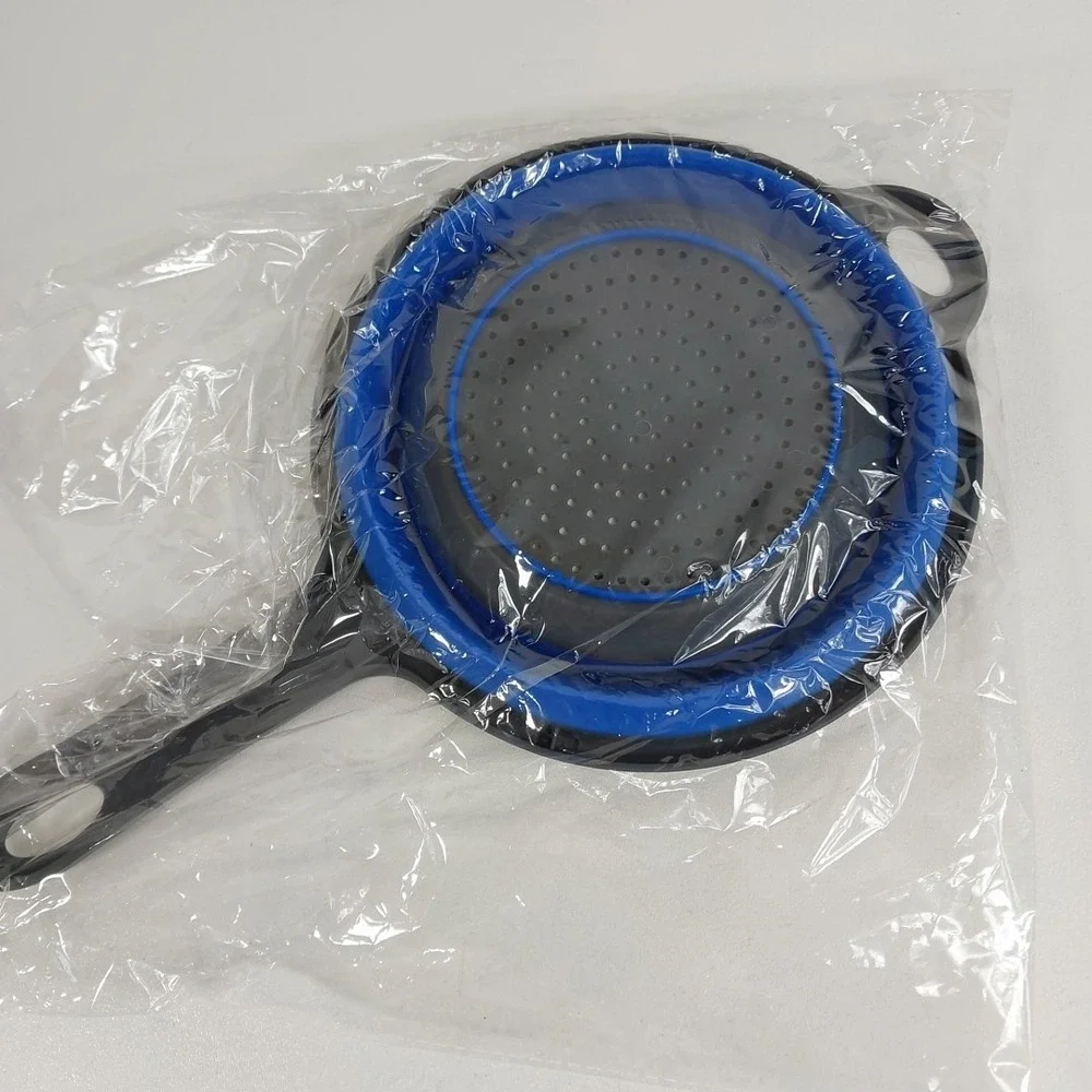 Hand-Held Silicone‎ Collapsible Strainer Colander Flat Storage